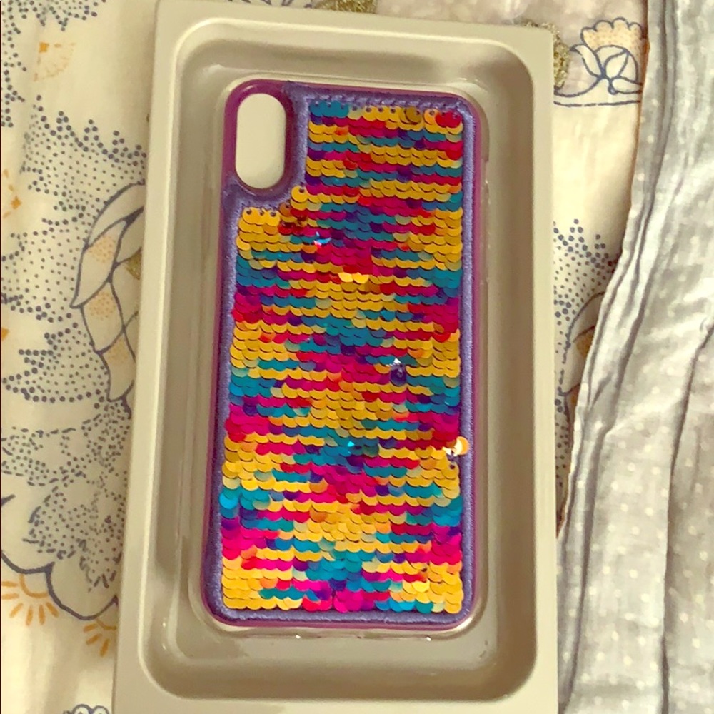 Reversible Heyday sequin iPhone XR phone case